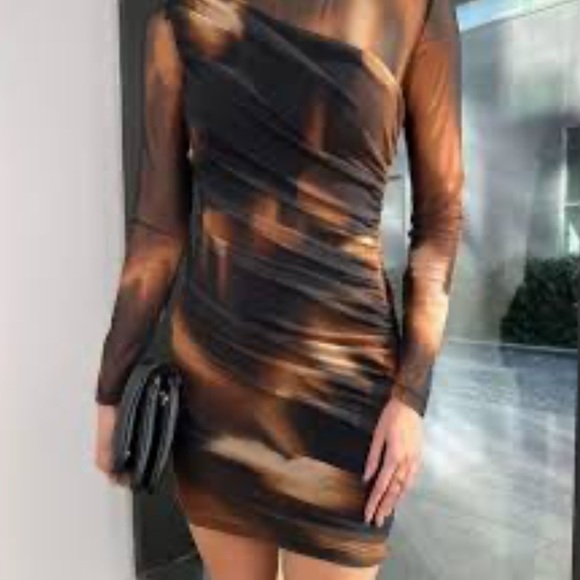 Zara NWT mesh tulle dress - Picture 4 of 10